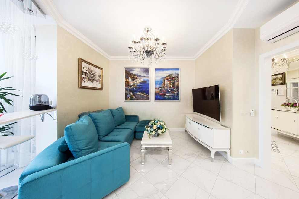 Гостиная с кухней