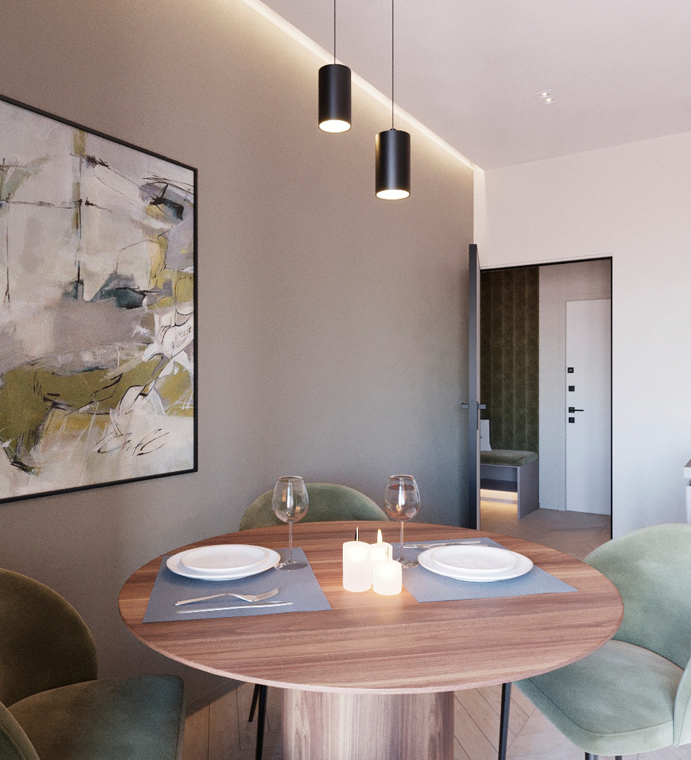 Квартира в современном стиле для молодой пары