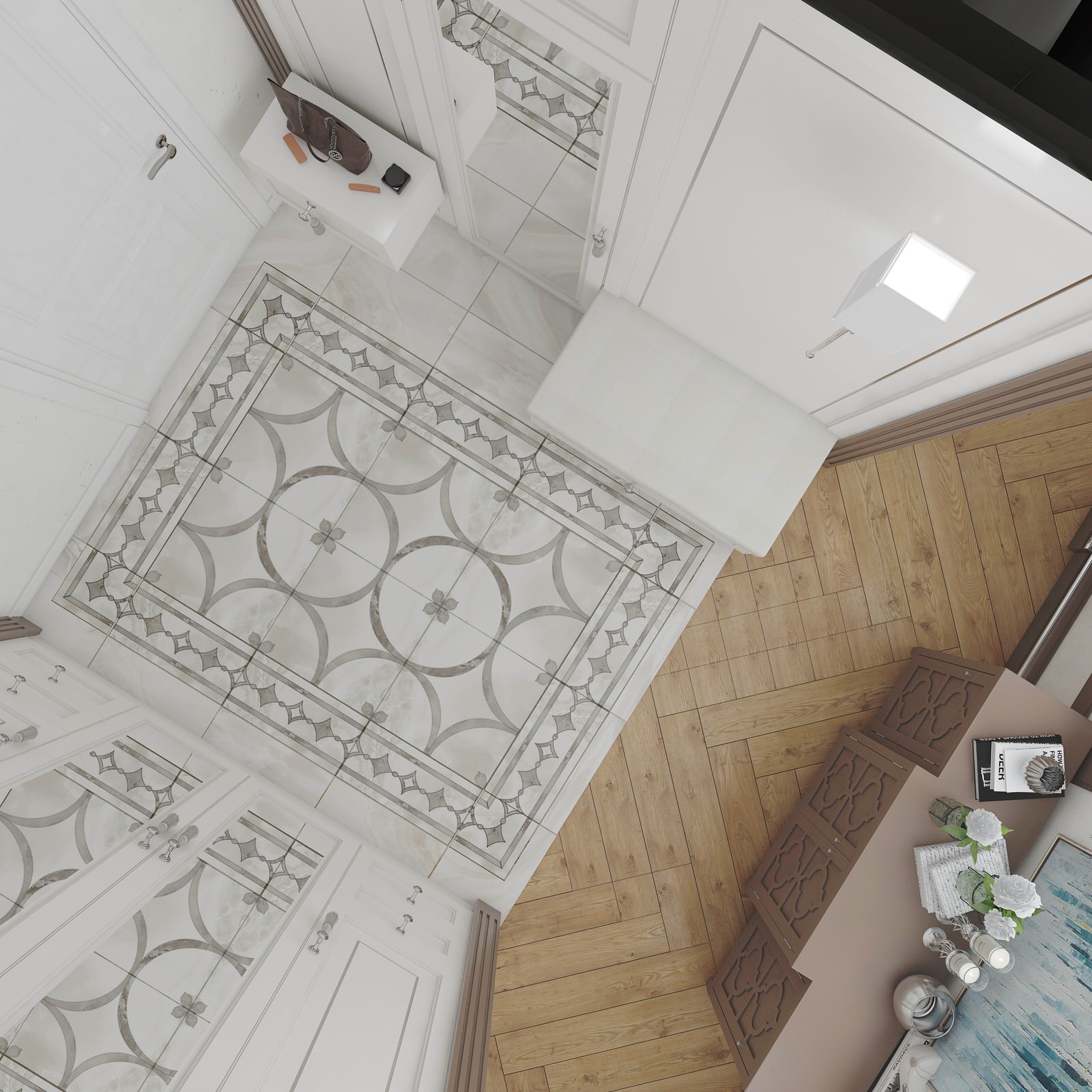 Проект. Интерьер квартиры. Неоклассика (180 кв м)