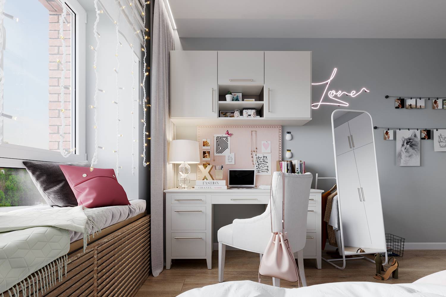 Колоритная квартира для семьи с двумя детьми (девочками)