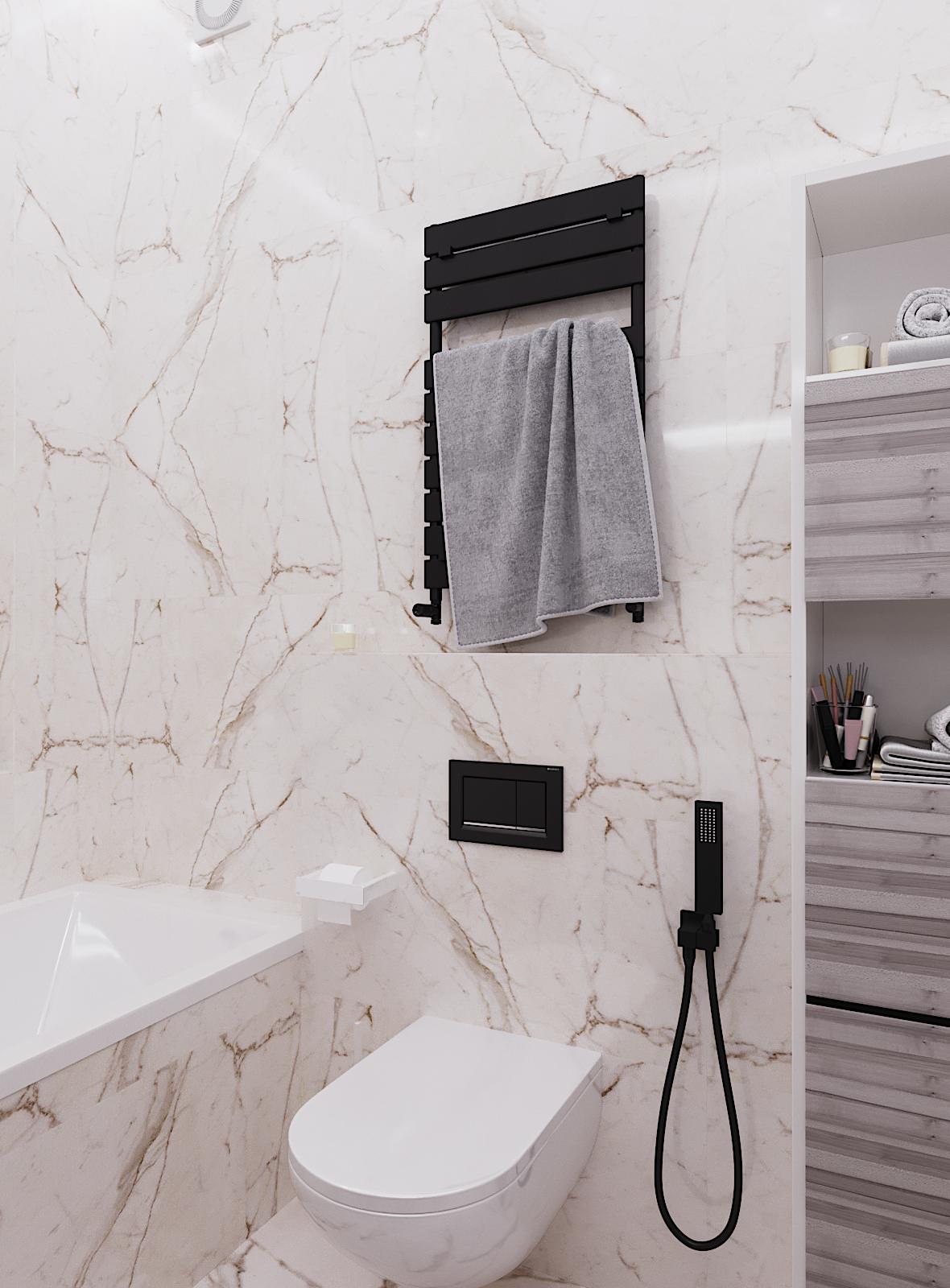 Дизайн-проект ванной комнаты