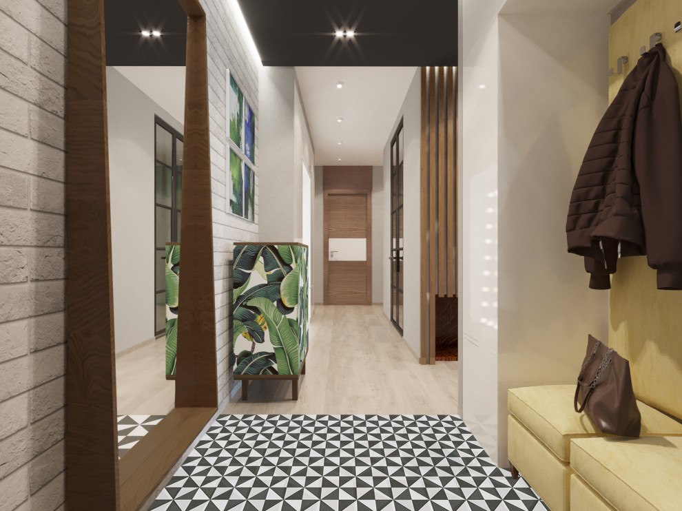 Обложка проекта: Дизайн-проект. 3-хкомнатная квартира в ЖК "Левобережный". Тула. 2017 г.