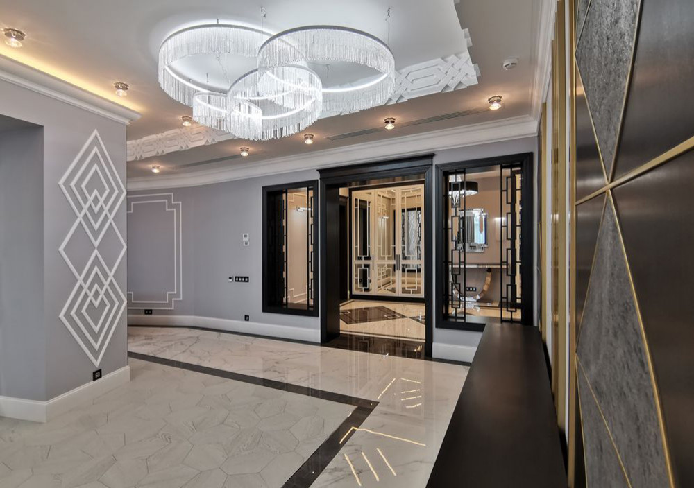 Ремонт четырехкомнатной квартиры площадью 276 кв.м в стиле Ар-деко