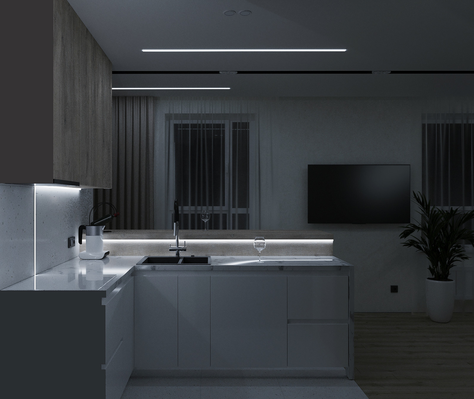 APARTMENT INTERIOR PROJECT 64 M2