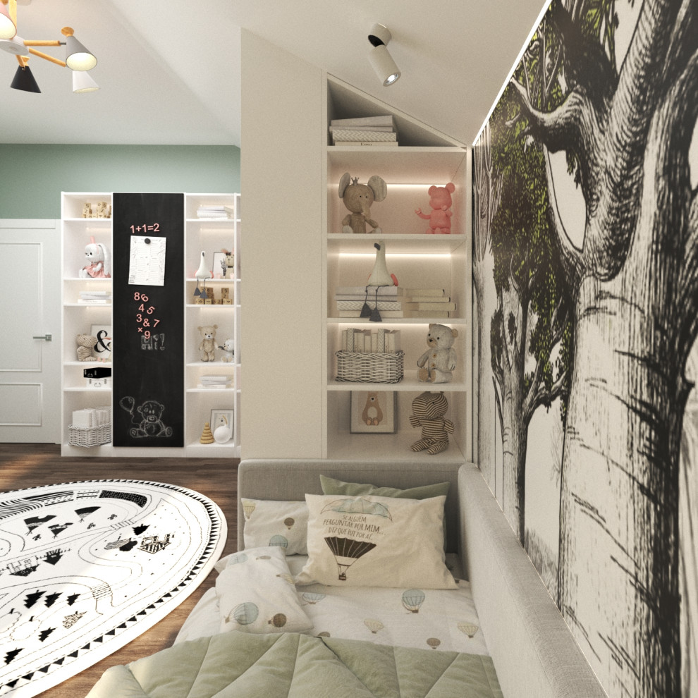 Яркий интерьер таунхауса