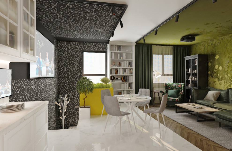 Обложка проекта: Дизайн проект Квартиры 57 м2 в ЖК Селигер Сити, Москва