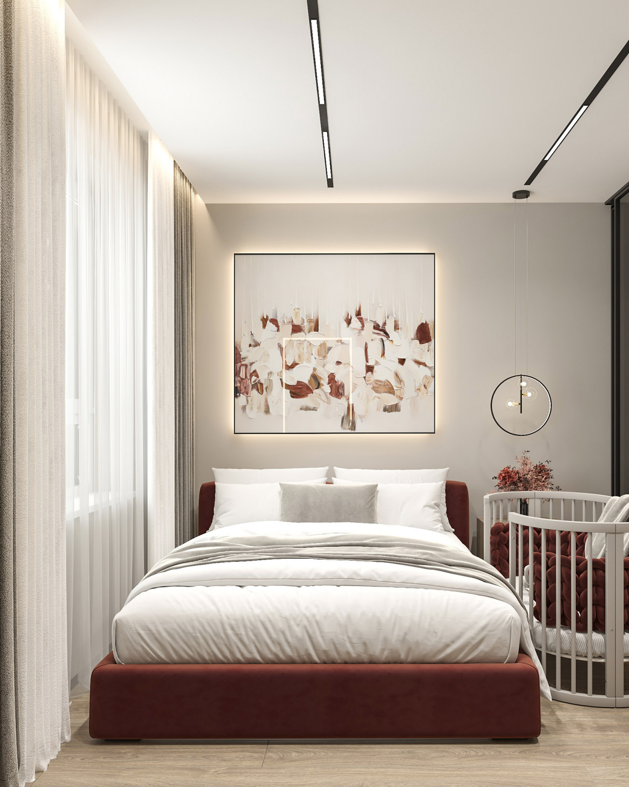 Обложка проекта: Интерьер спальни для квартиры в ЖК "Viktory Park", г.Березовский