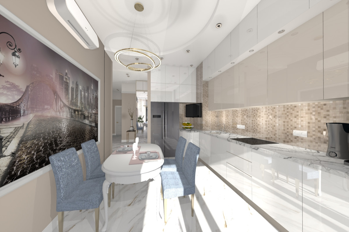 Дизайн и ремонт трехкомнатной квартиры (м. Рассказовка)