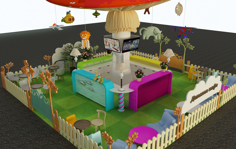 Обложка проекта: Концепция островного детского кафе в ТРЦ г. Москва