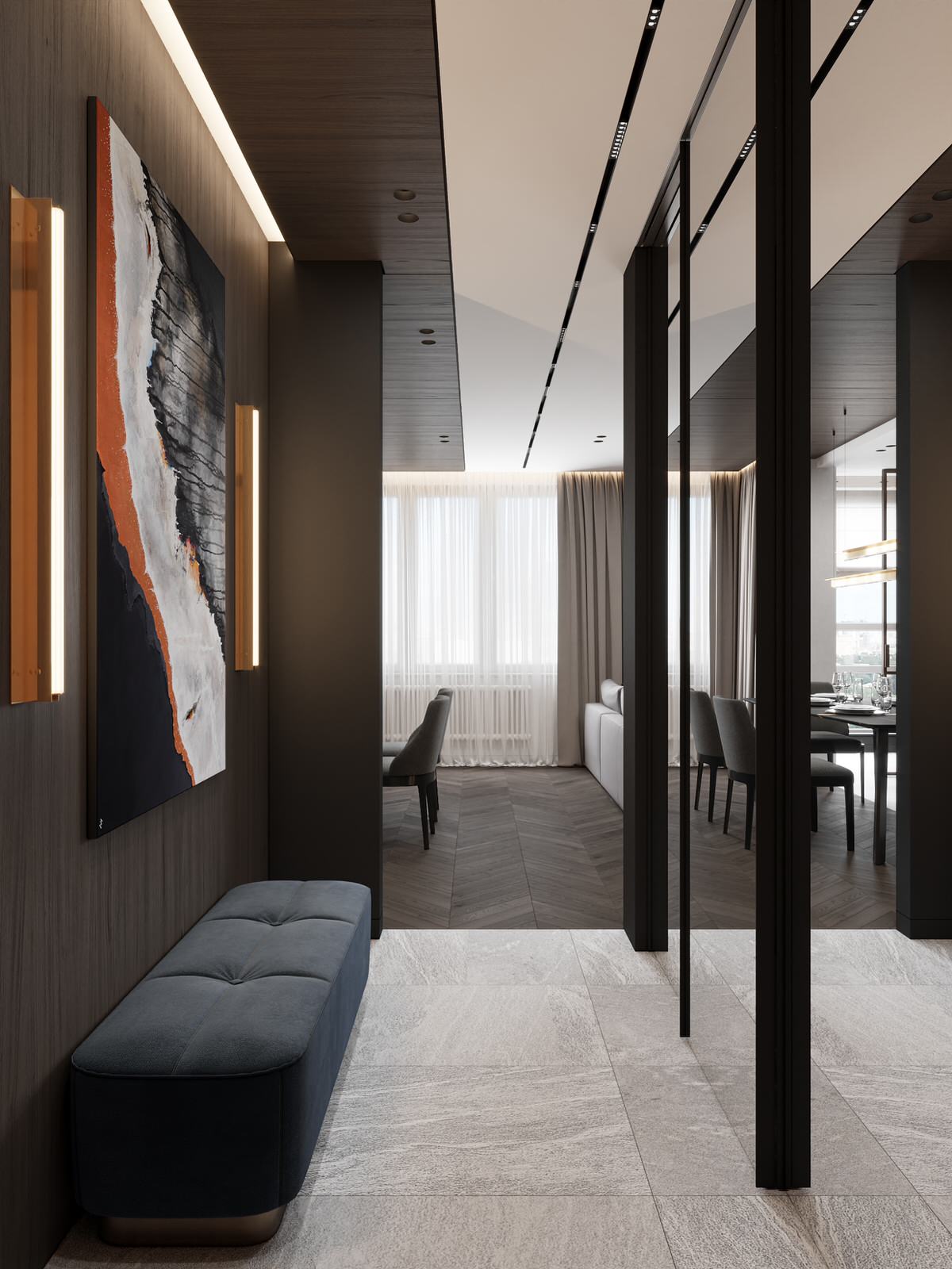 Дизайн четырёхкомнатной квартиры в ЖК "Наследие" | Москва | Россия |