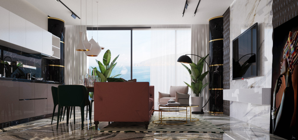 Обложка проекта: Апартаменты в Аю-Даг Резорт и Спа 1710