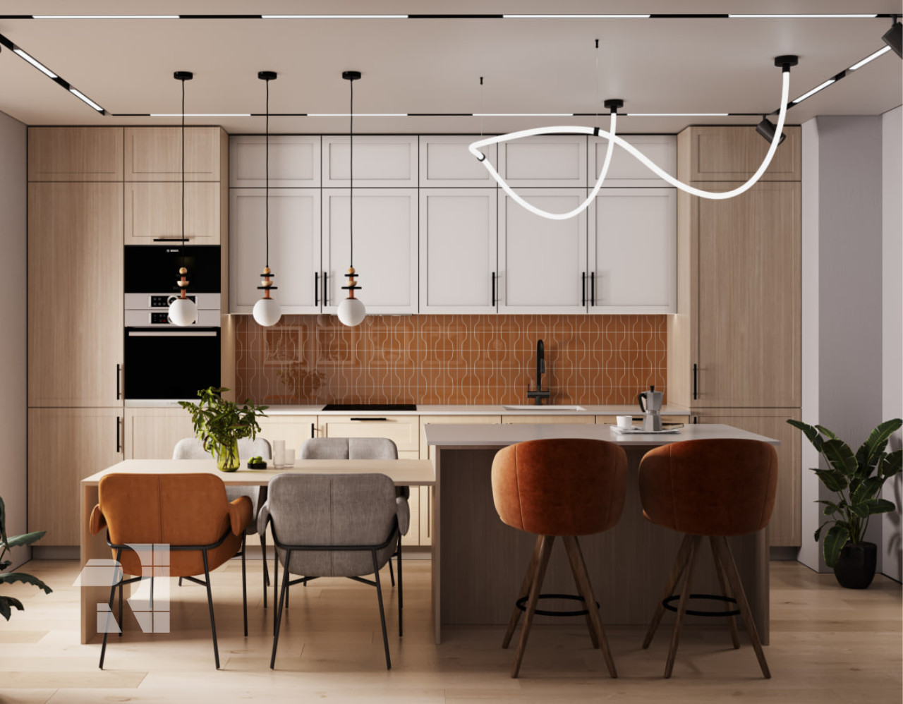 Обложка проекта: Дизайн квартиры в европейском и скандинавском стиле