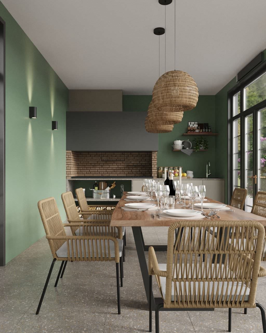 Беседка в современном стиле