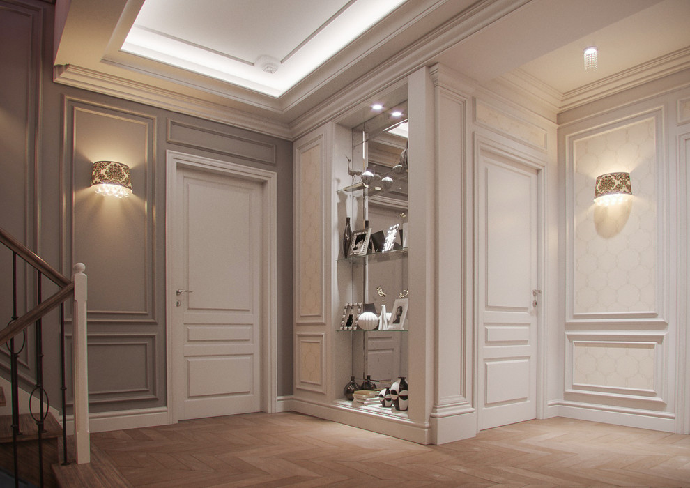 3х уровневая квартира в стиле современная классика