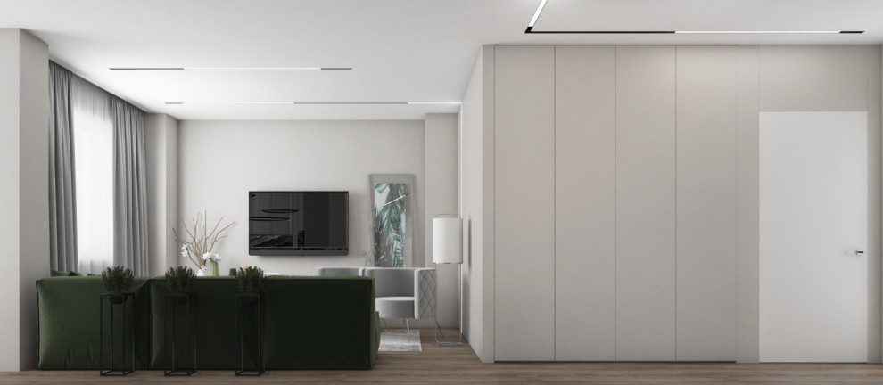 Оливковый в сером