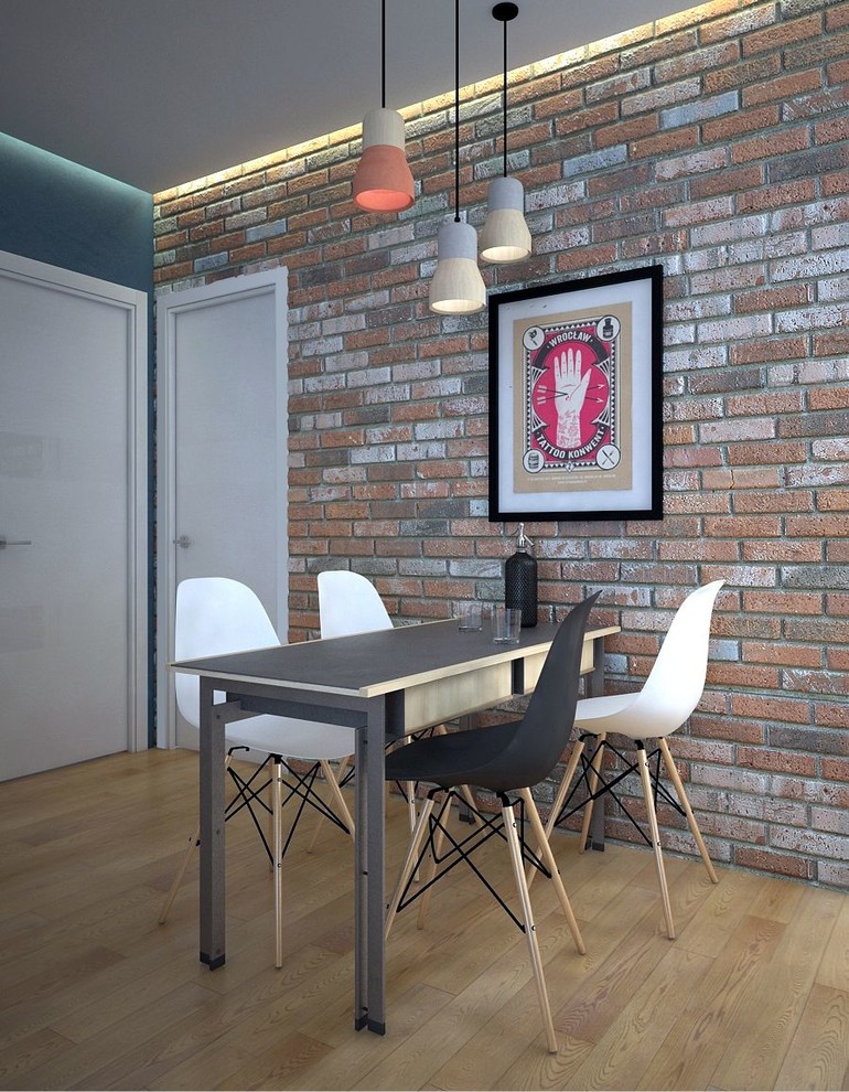 Квартира с элементами индустриального дизайна на ул.Молодежная