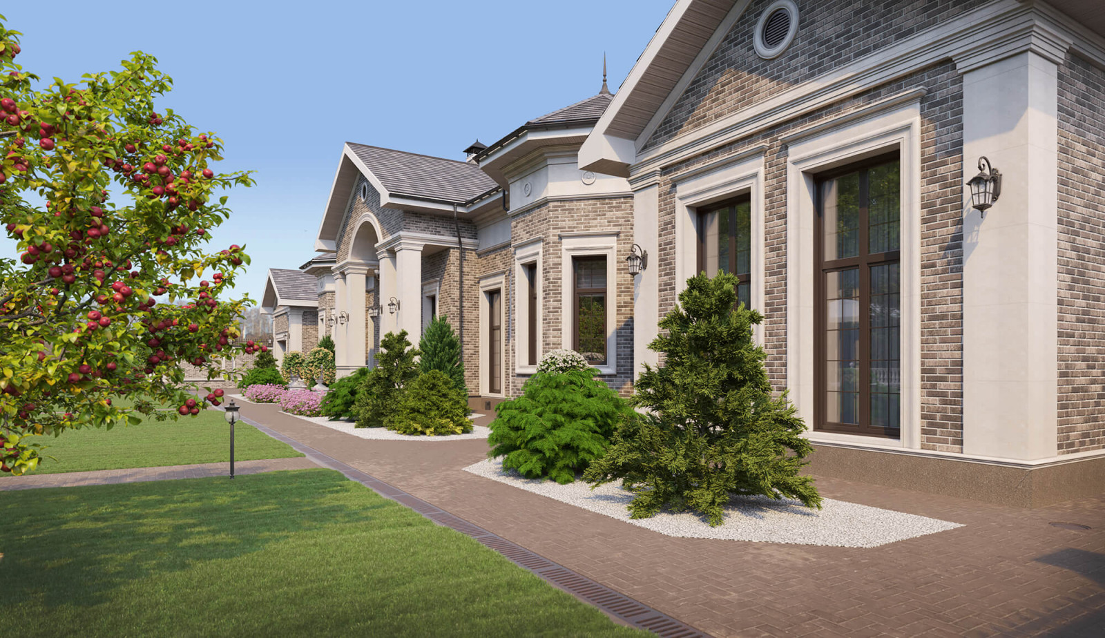 Архитектурный проект одноэтажного жилого дома площадью 400 кв.м.