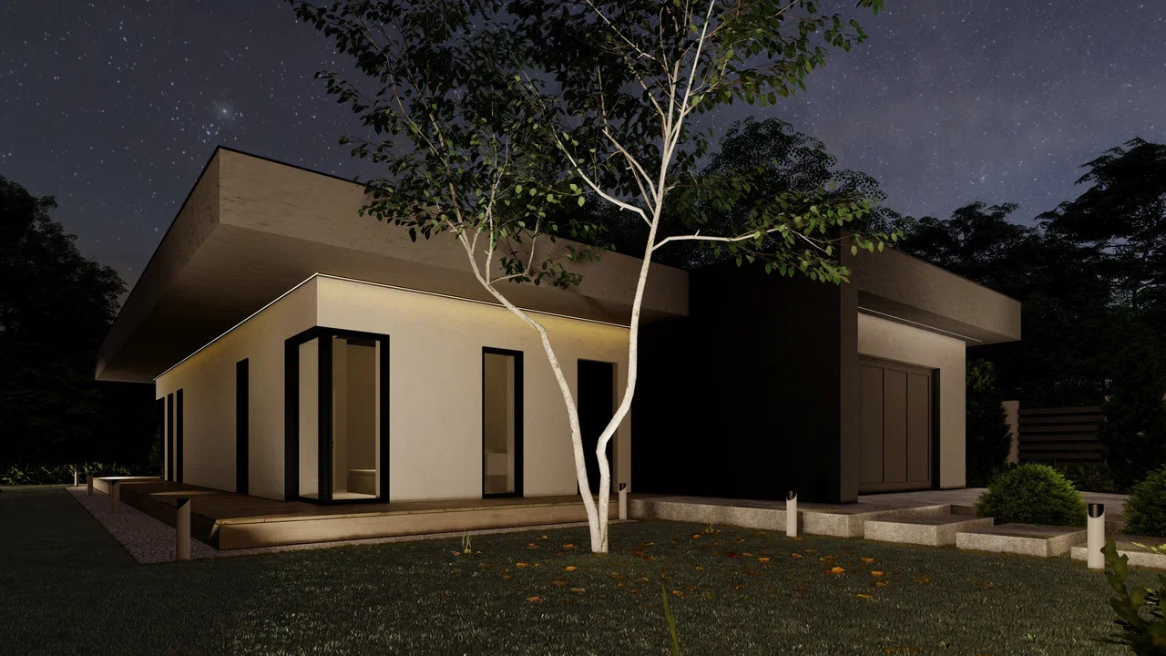 Дом с круговой террасой | 158 м²