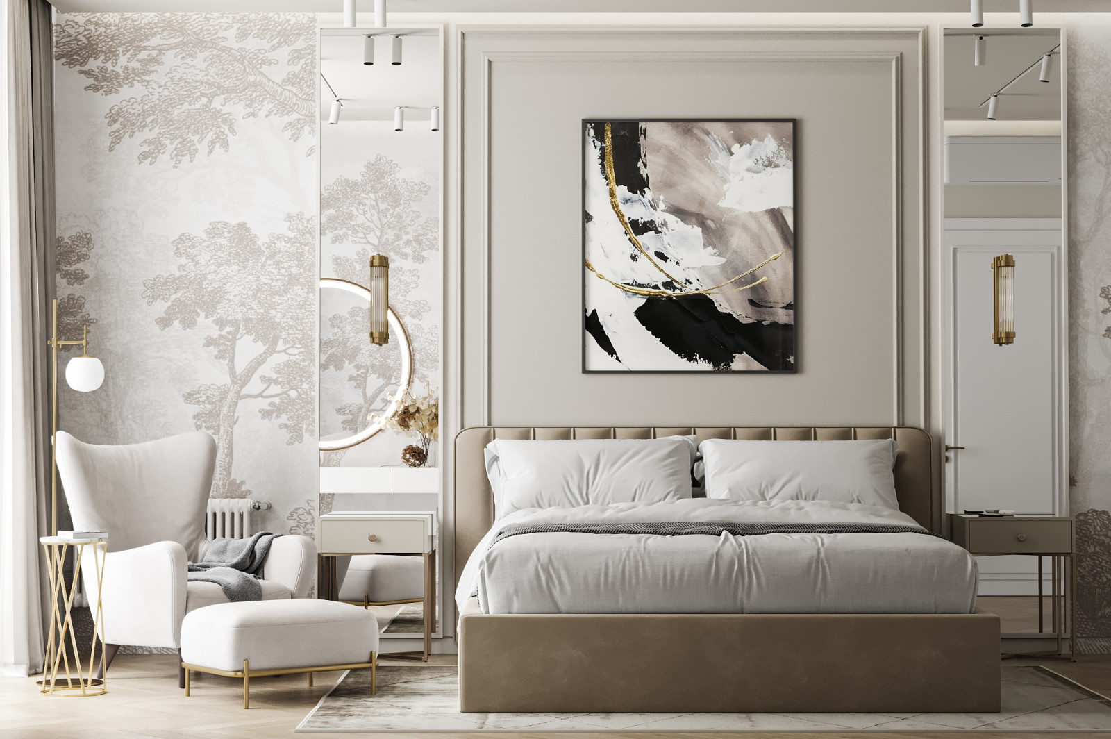 Дизайн интерьера квартиры в современном стиле на ул. Новаторов