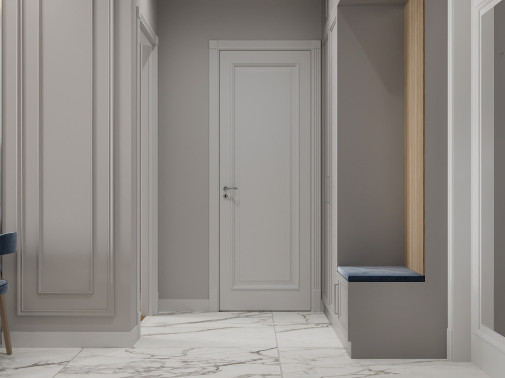 Дизайн интерьера квартиры в ЖК "Преображение" площадью 44 кв.м.