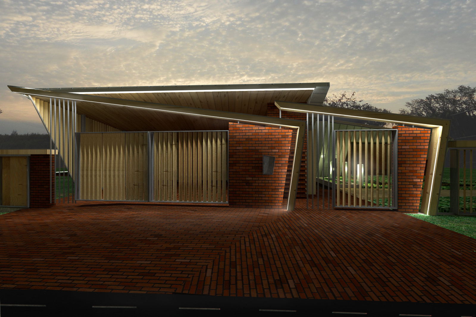 Ландшафт “Проталина” виллы “Заснеженная крона”