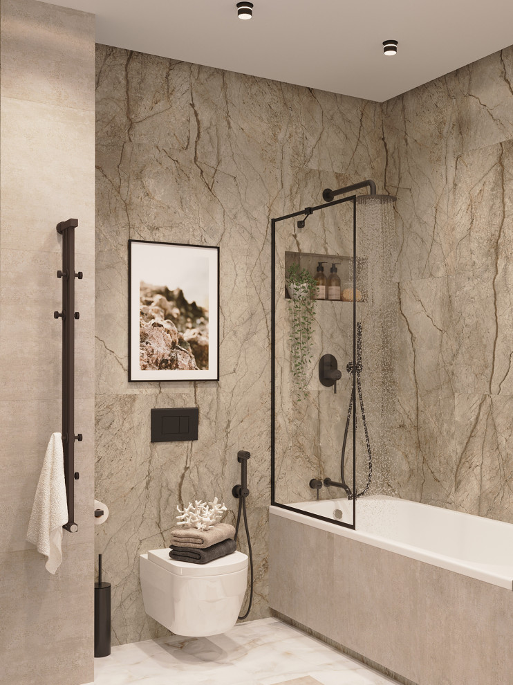 Санузел в 3-к. квартире ЖК "HeadLiner"