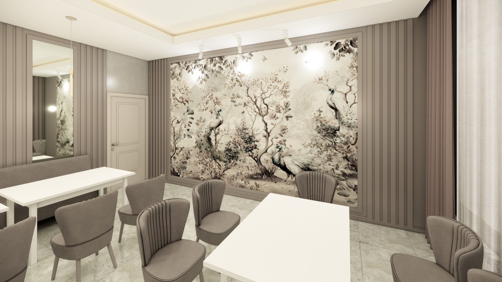 Дизайн интерьера Столовой в п.Кошки