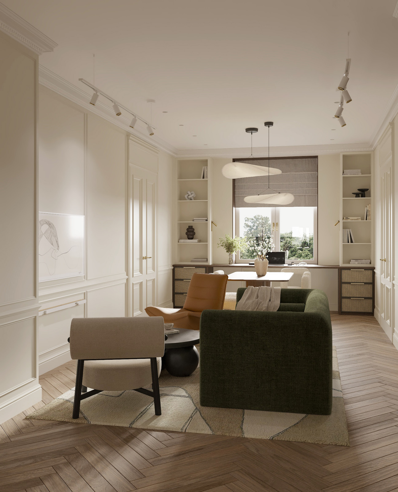 Квартира в стиле неоклассика