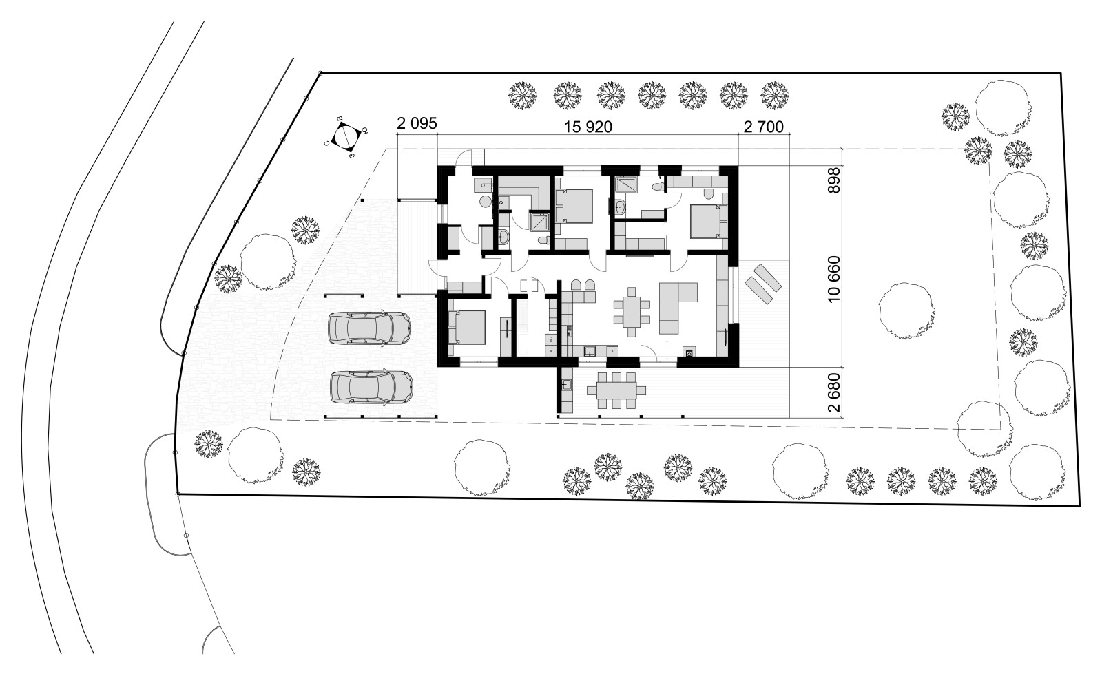 Одноэтажный дом 130м2