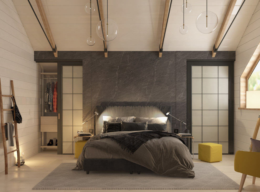 Дизайн проект интерьера в деревяном доме