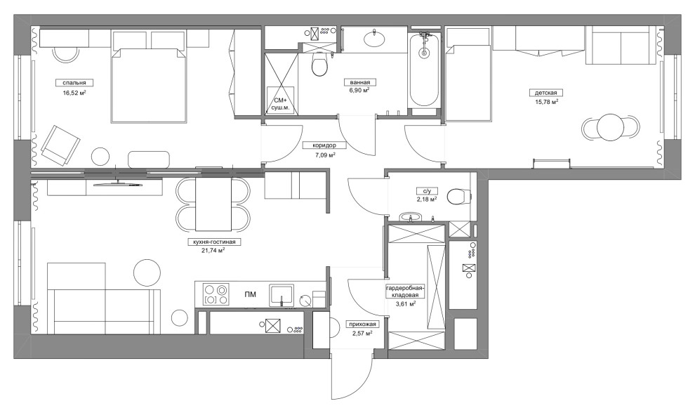 Обложка проекта: ЖК Первый Московский