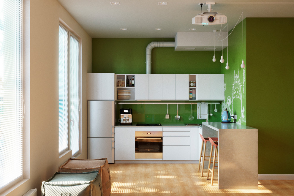 Проект интерьера квартиры - студии «Оригами», Санкт - Петербург /43м2