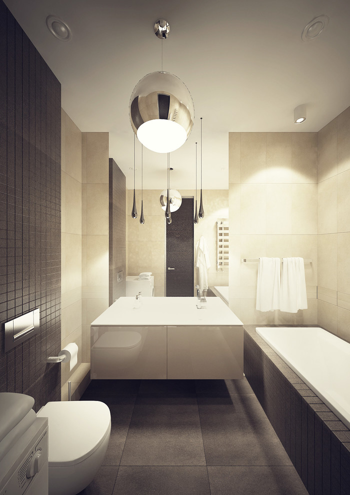 Частная квартира с современным интерьером.