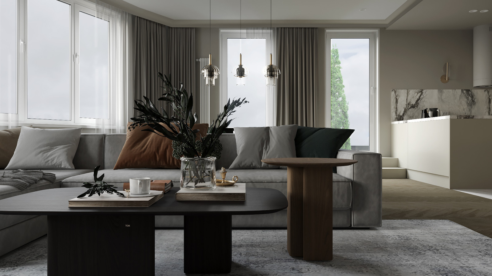 Интерьер квартиры 180 м2 г. Ярославль