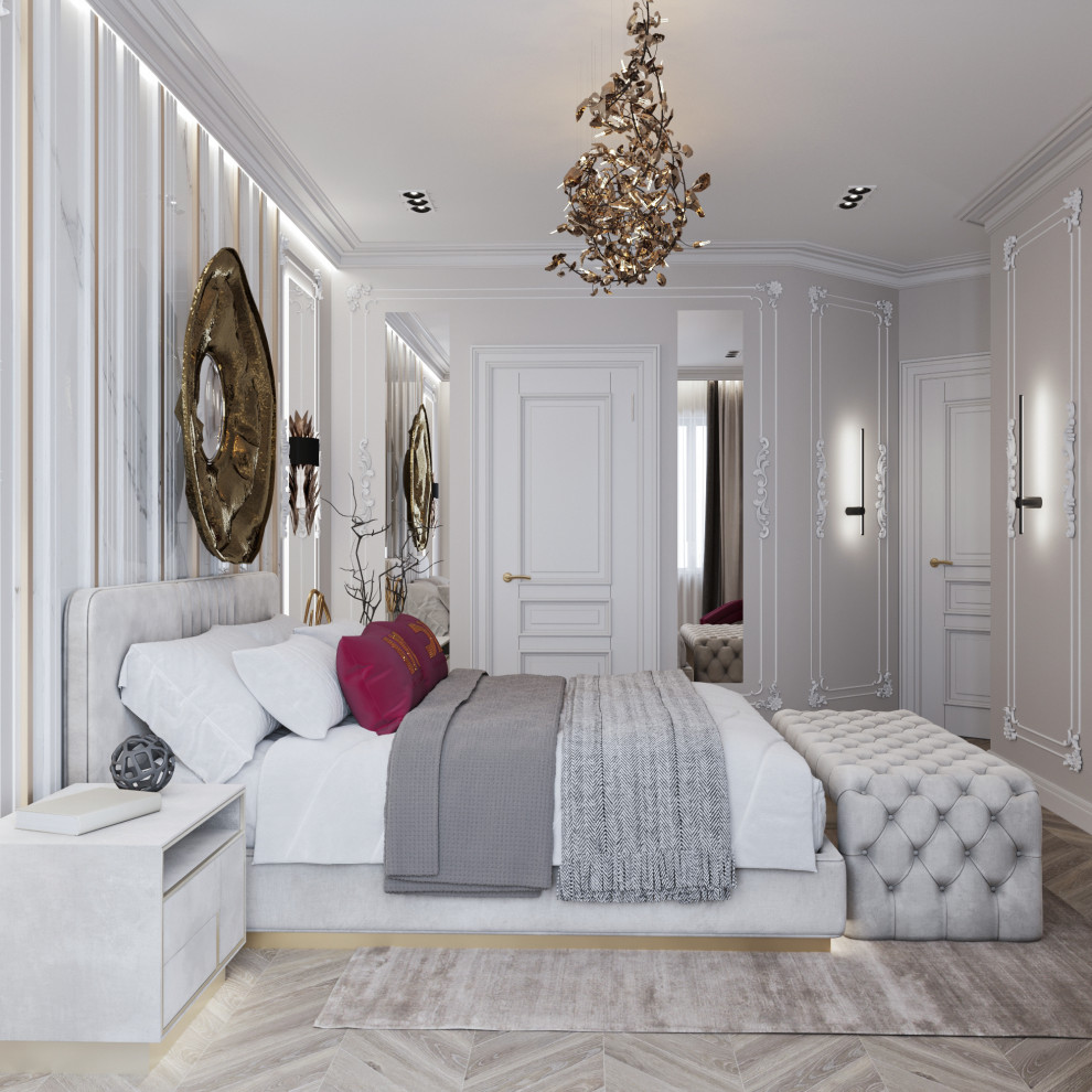 Обложка проекта: Спальня в ЖК "Усадьба на Ланском"