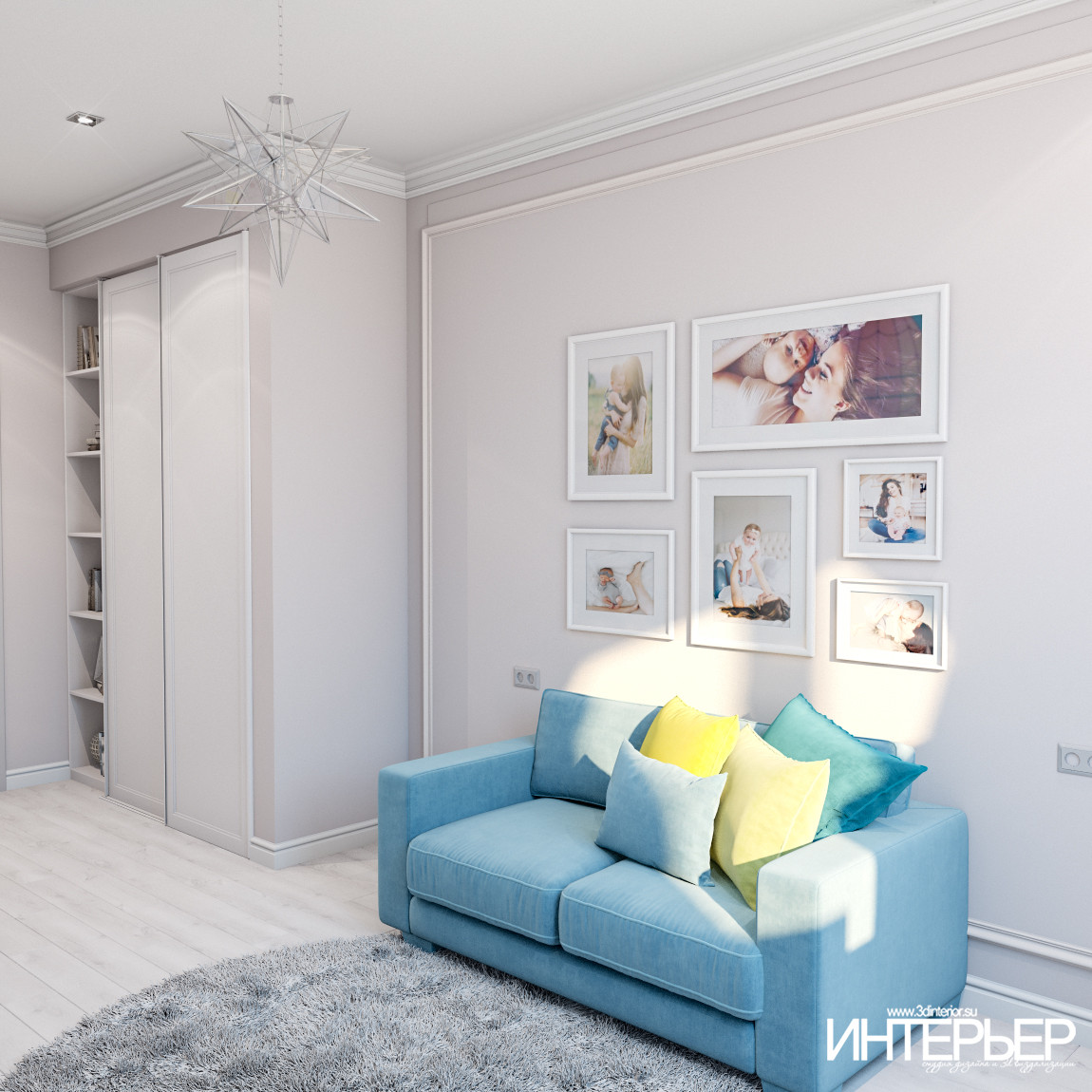 Дизайн-проект детских комнат в квартире г.Кисловодск