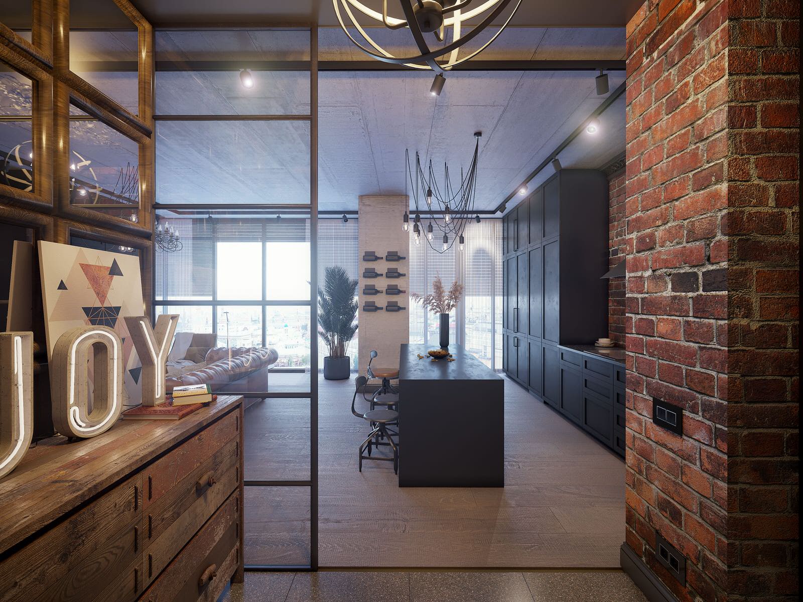 Кухня-Гостиная-Спальня