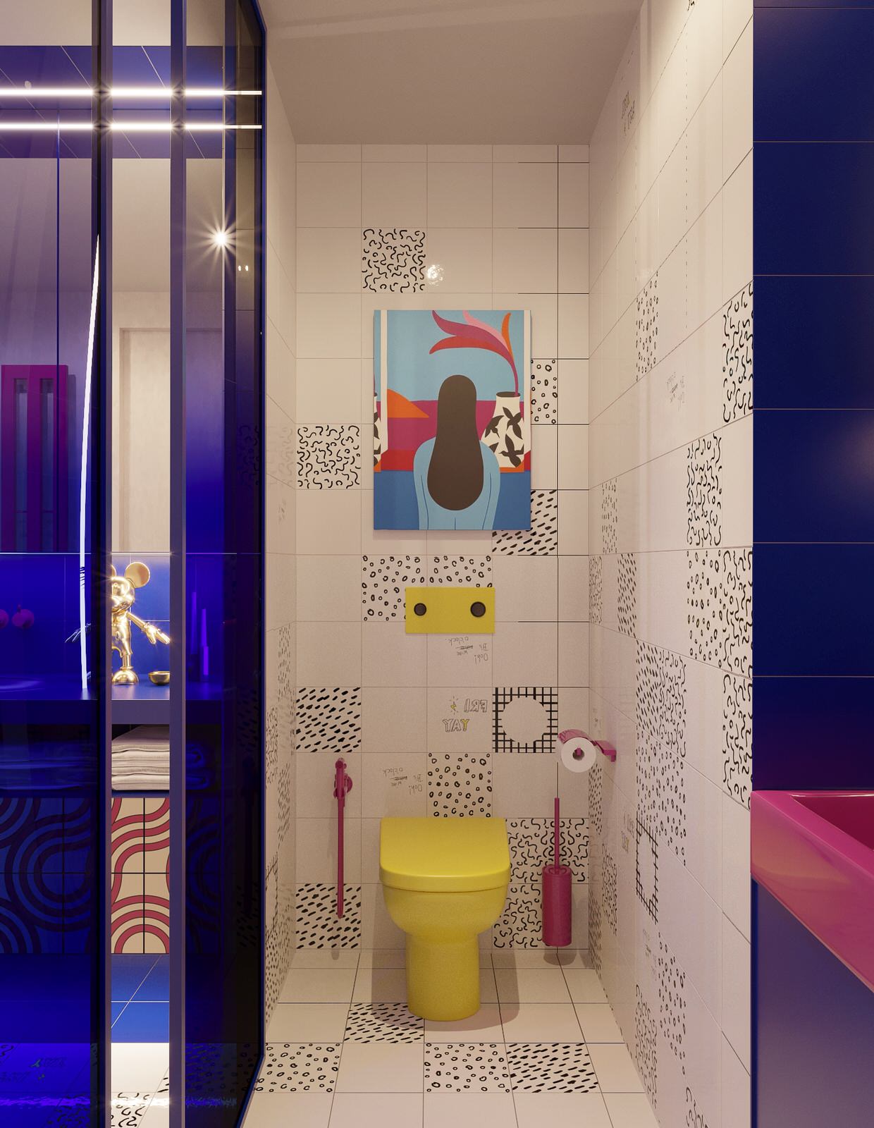 Детская ванная. Квартира в ЖК "МИД"