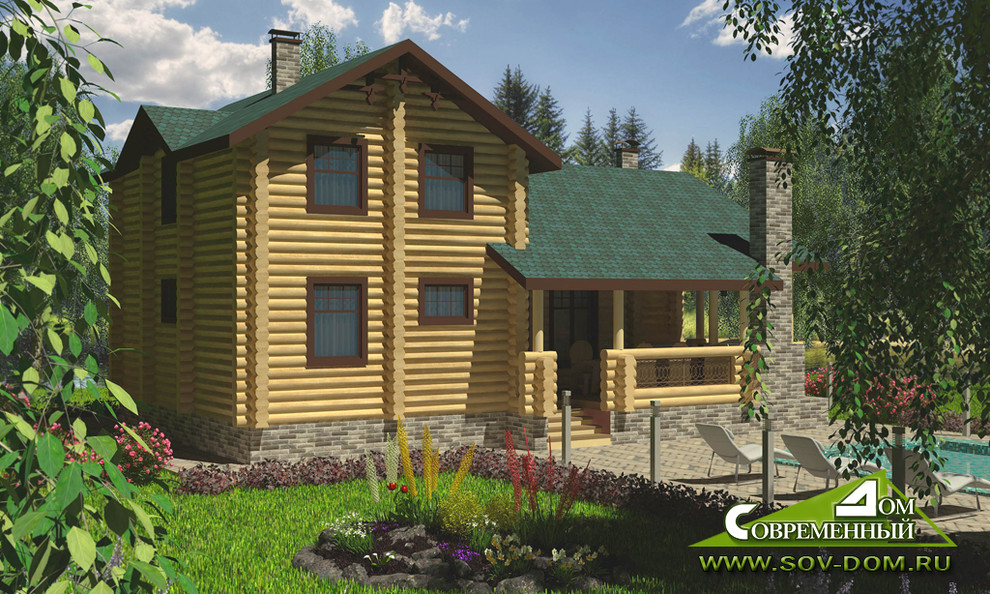 16-055 Жилой дом из оцилиндровки