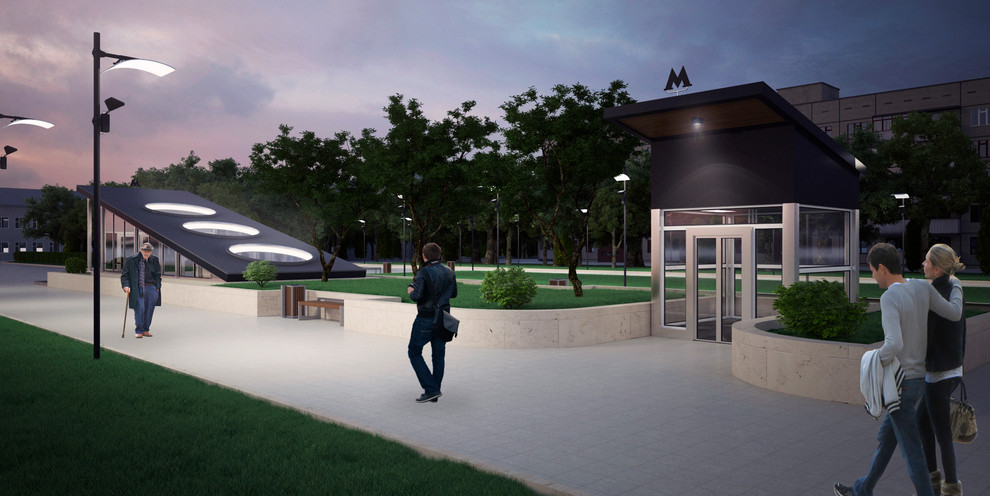 Competition project. Moscow metro station.
