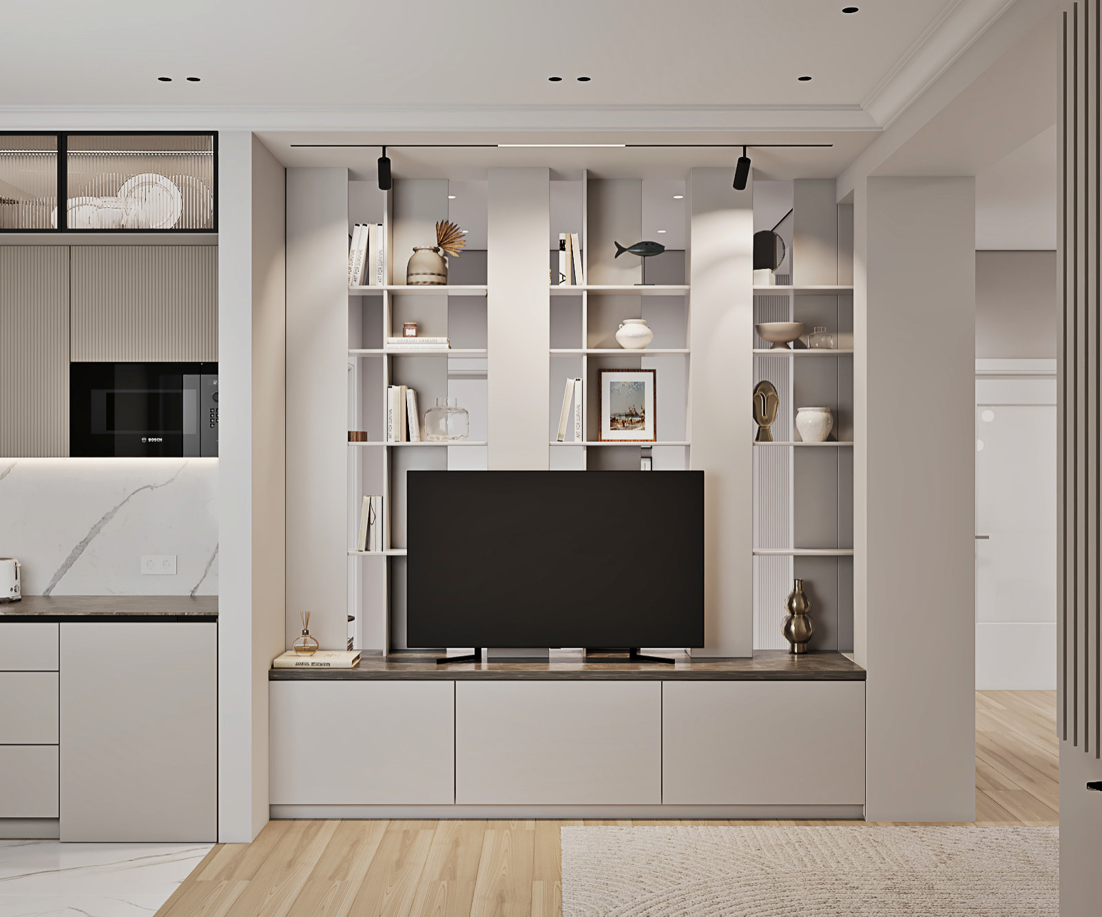 Кухня гостиная на ул. Воеводина г.Екатеринбург