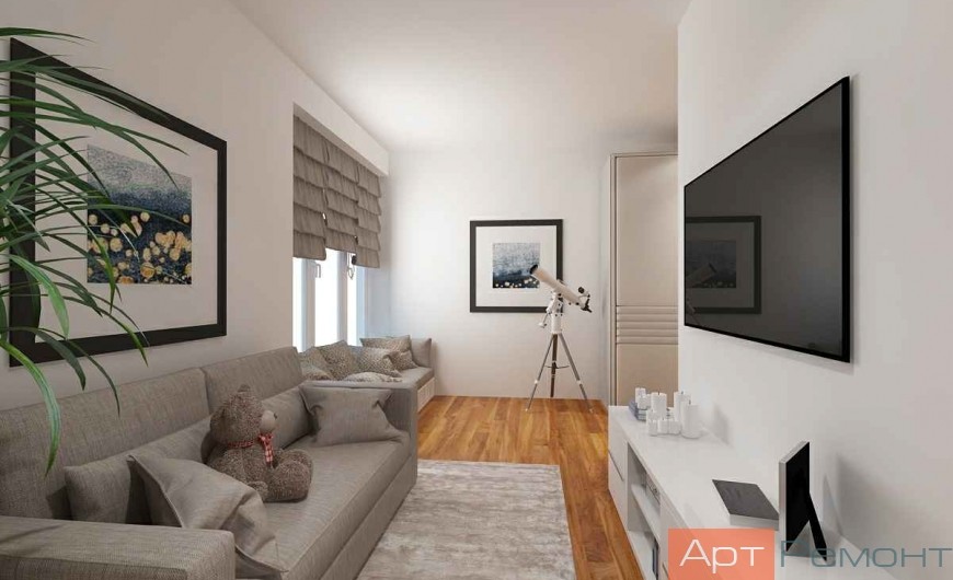 Дизайн-проект однокомнатной квартиры ул. Хорошевское Шоссе