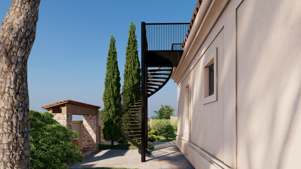 Villa Magos. Проект дома в средиземноморском стиле в районе Алушты