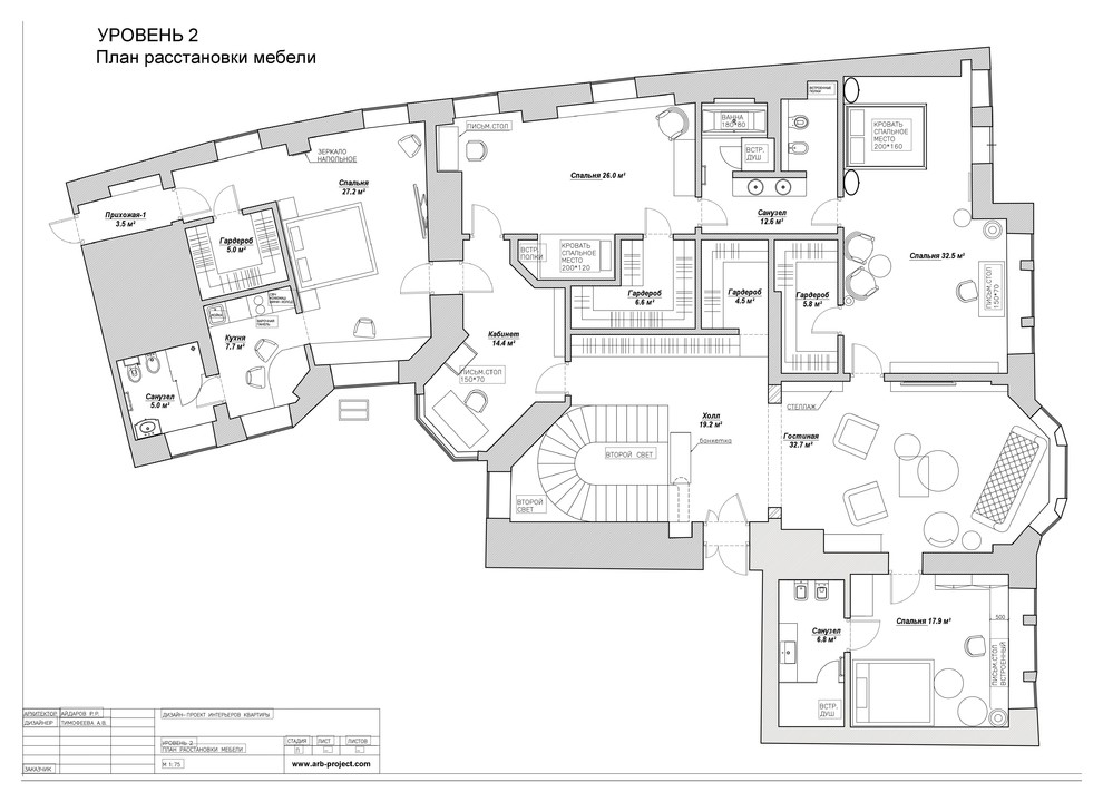 Обложка проекта: ЖК "Пречистенка,13"   520 кв.м.