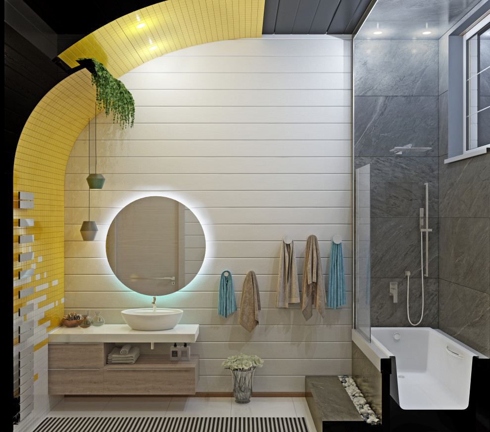 Дизайн проект интерьера в деревяном доме