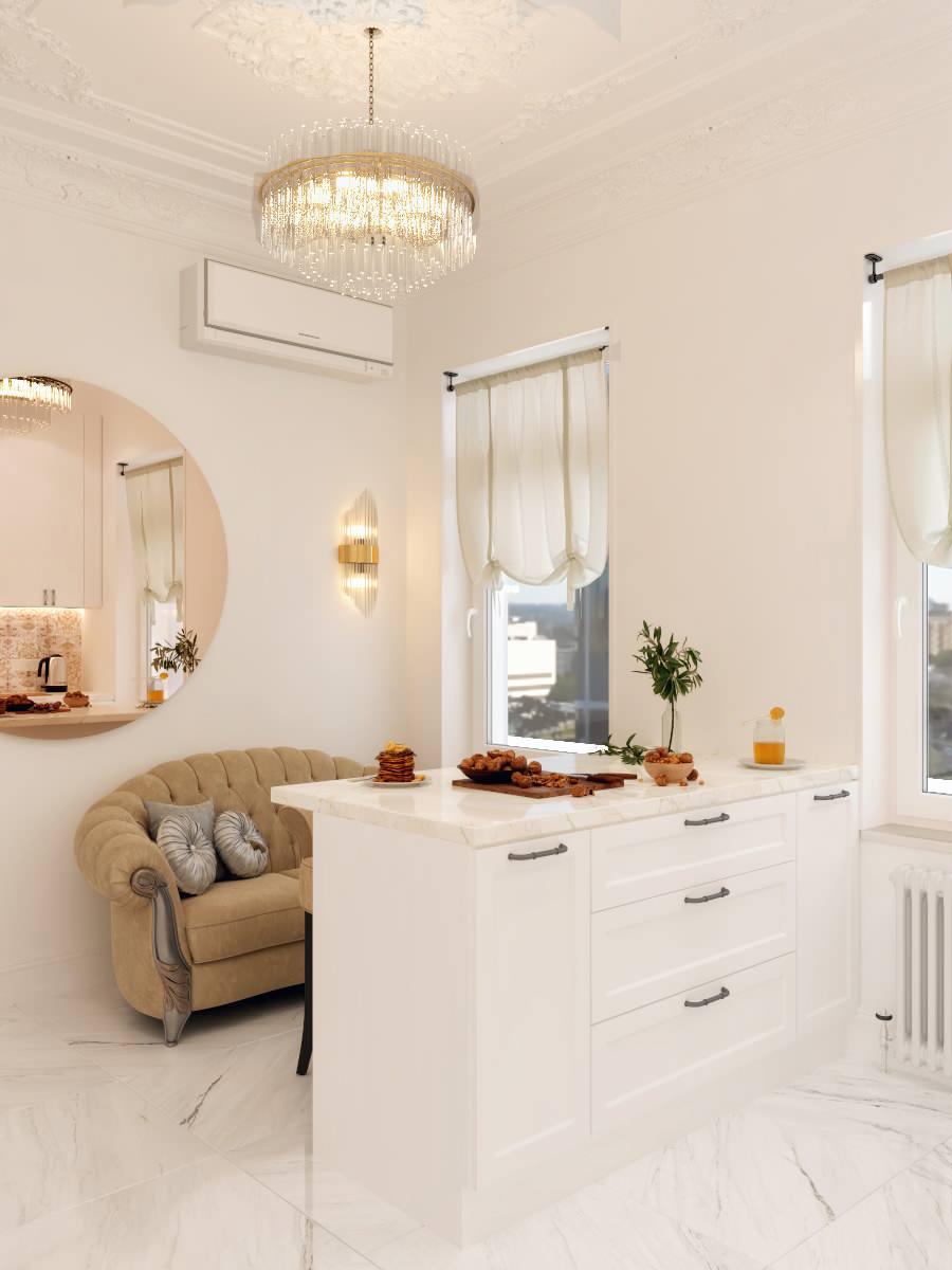 Проект небольшой квартиры в стиле Эклектика