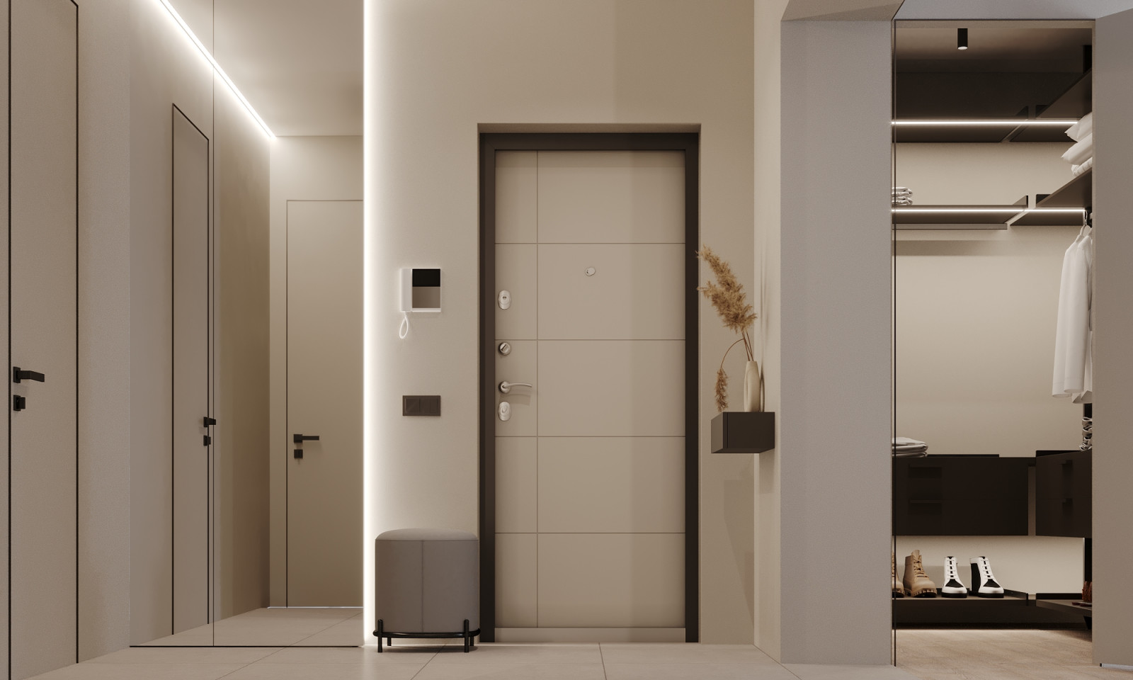 Интерьер квартиры 87м2 в поселке парке Весна