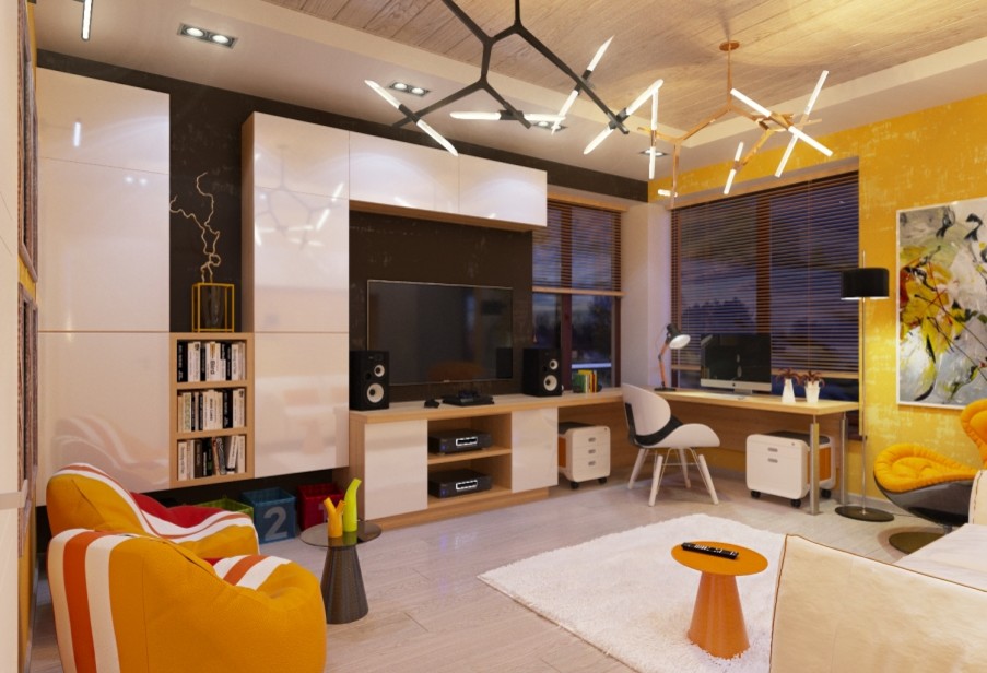 Обложка проекта: Проект детской комнаты для подростка