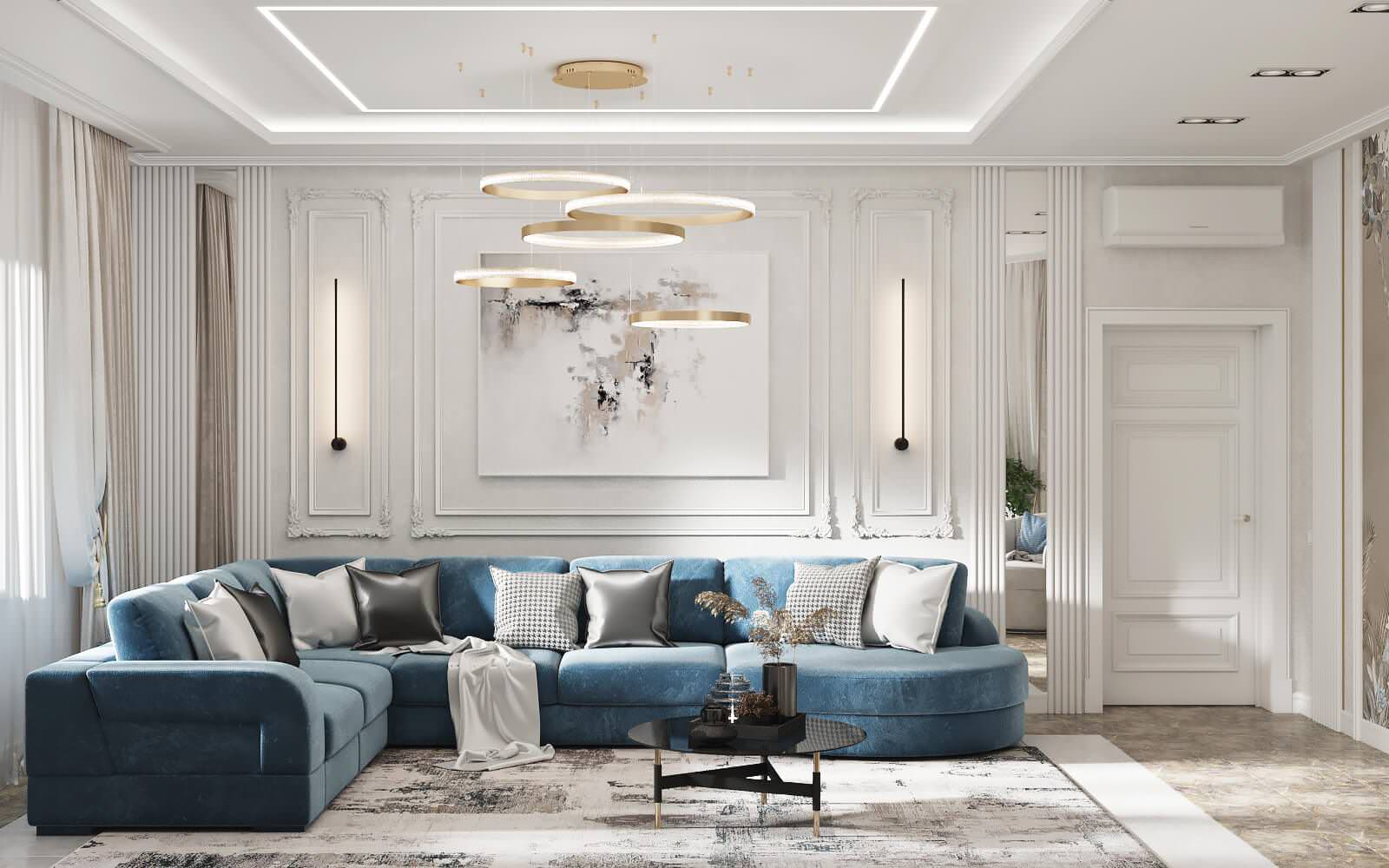 Гостиная с фреской