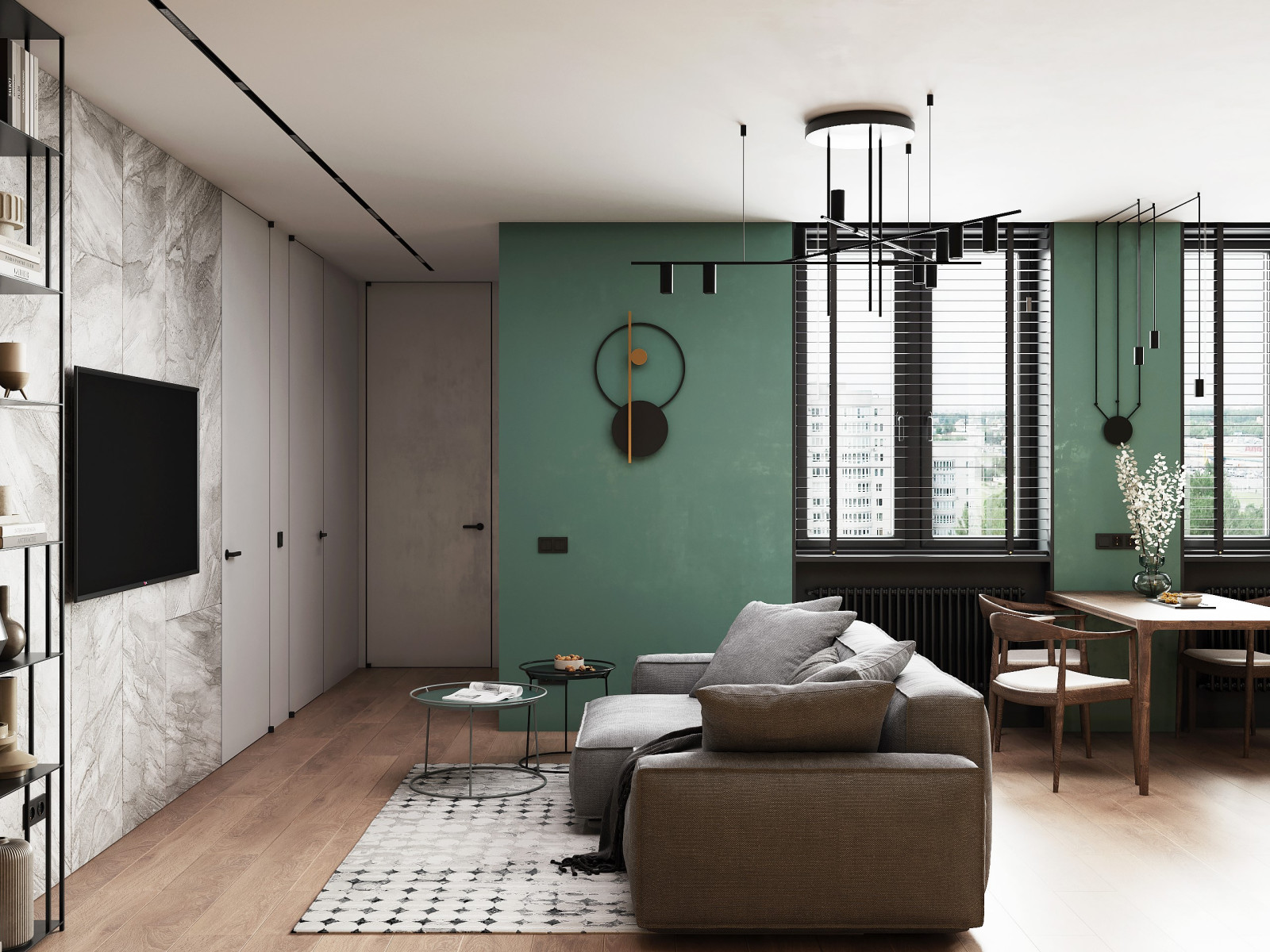 Обложка проекта: Трёхкомнатная квартира, г. Реутов